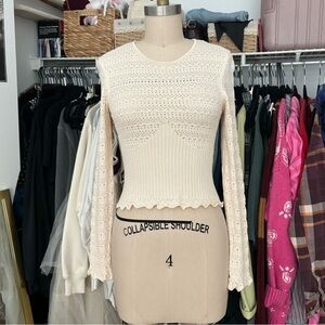 Fitted Crochet Sweater